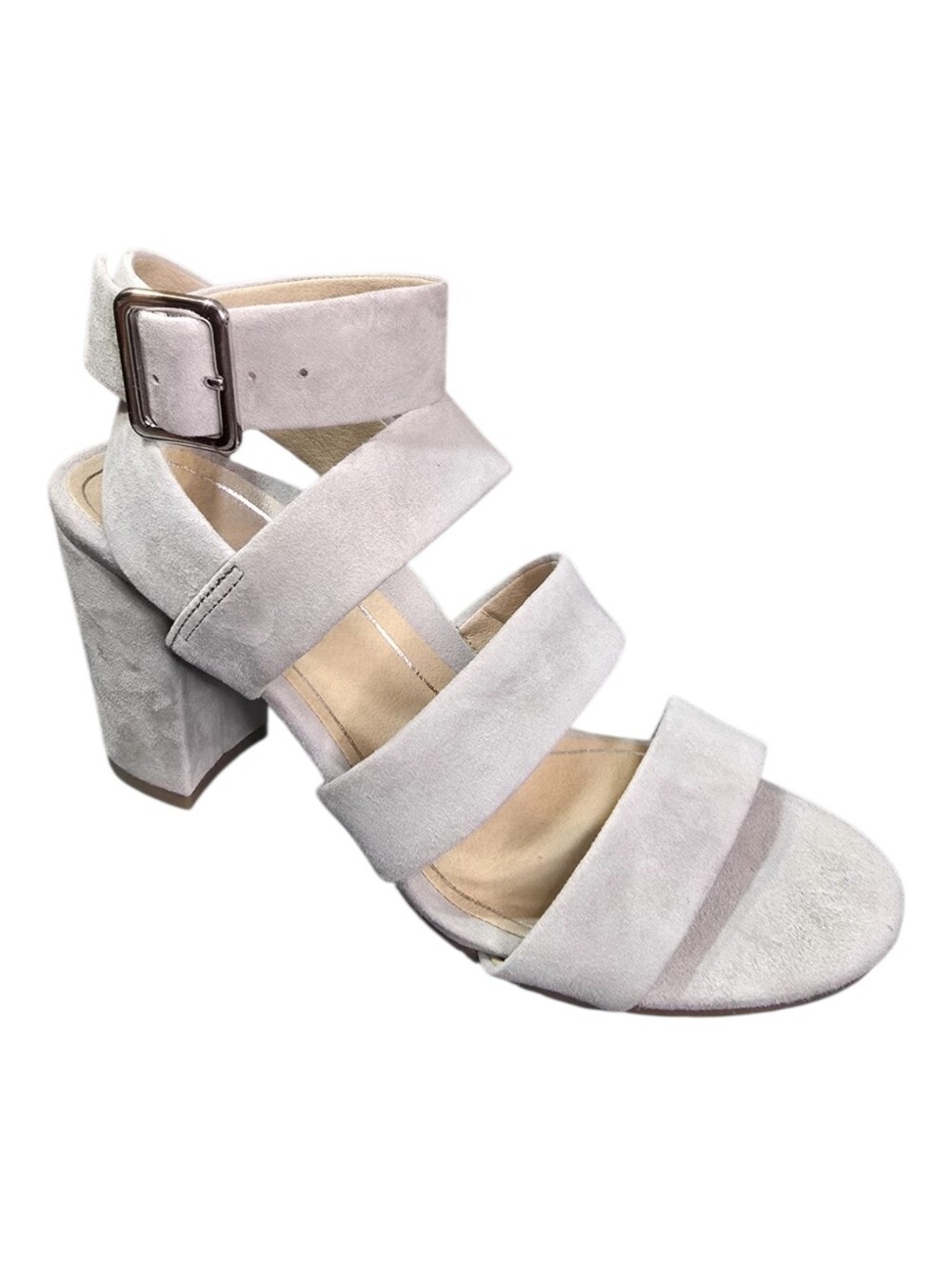 Vionic Blaire Suede Ankle Strap Block Heel Sandals